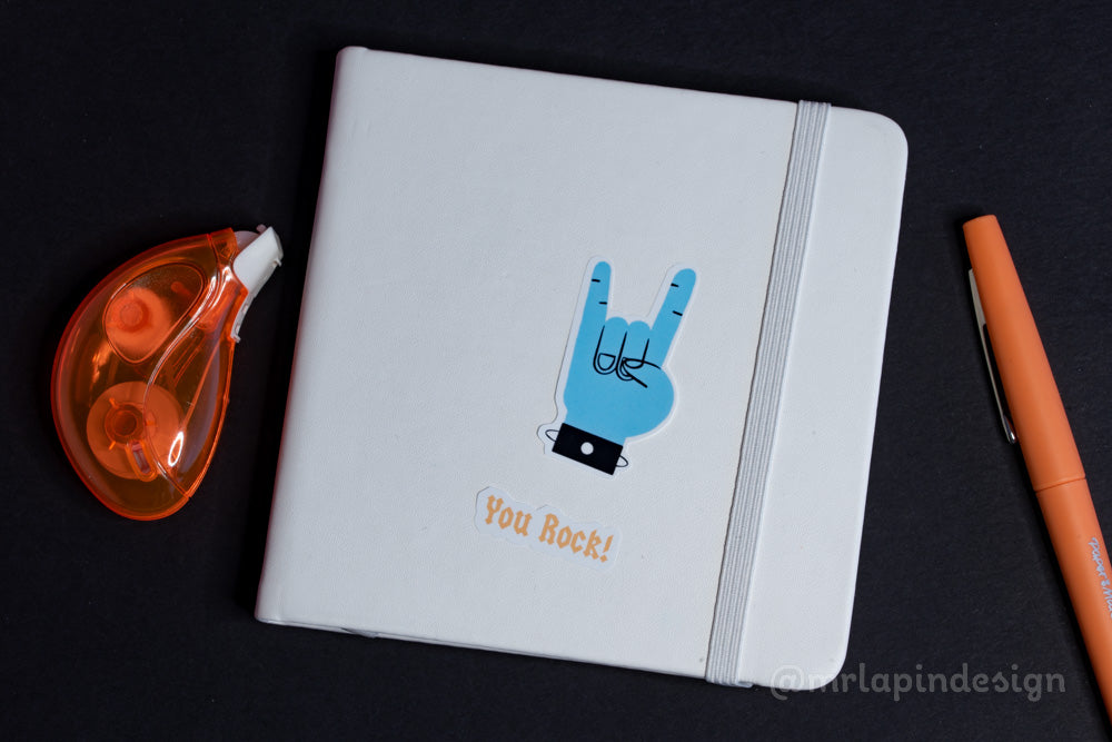 PLANCHE D'AUTOCOLLANTS YOU ROCK