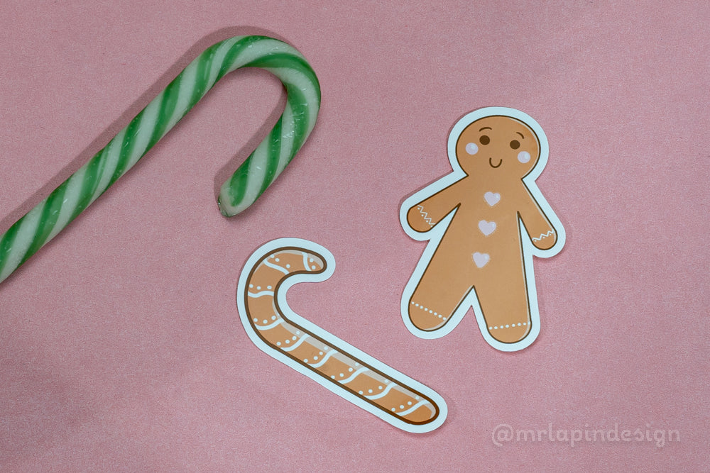 AUTOCOLLANTS BISCUITS DE NOËL