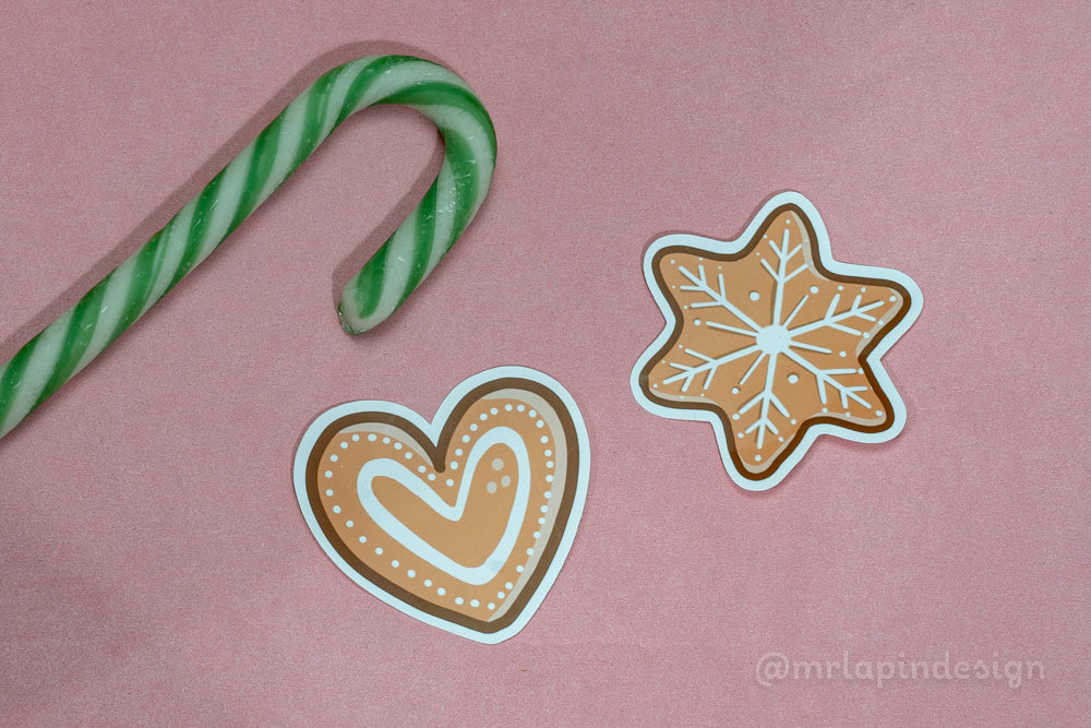 AUTOCOLLANTS BISCUITS DE NOËL