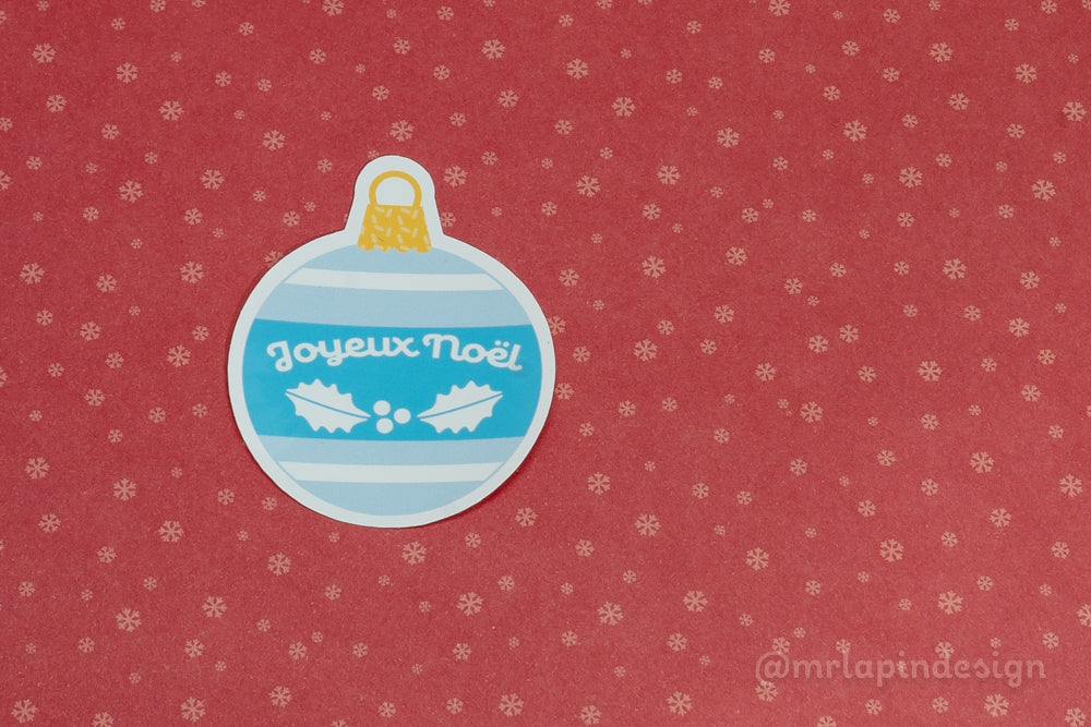 VINTAGE CHRISTMAS BAUBLES STICKERS
